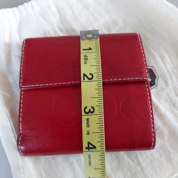 Coach Embossed Leather Wallet - Picture 9 of 10